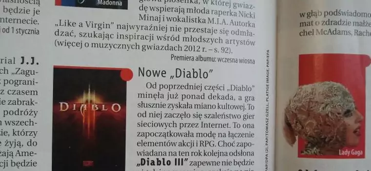 Polski tygodnik opiniotwórczy wie, kiedy zagramy w Diablo III i GTA V