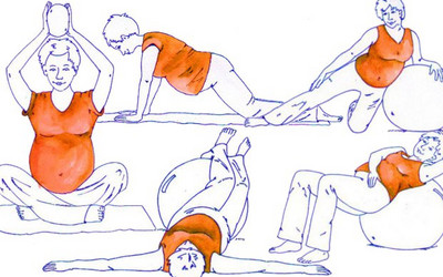 Ćwiczenia dla kobiet w ciąży krok po kroku - rysunki instruktażowe