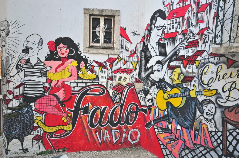 Mural związany z fado