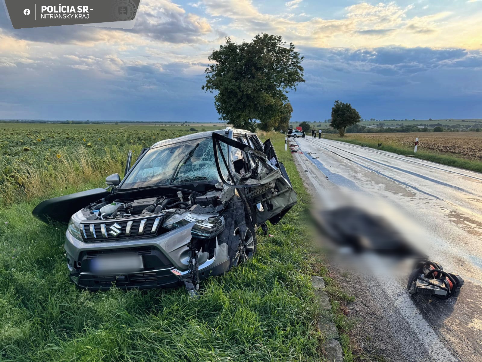 Tragická nehoda pri obci Semerovo. 