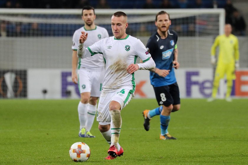 Jacek Goralski Rasgrad 44 am Ball Spielszene Aktion Action Spielszene Fussball UEFA Europa