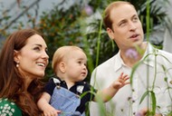 William i Kate Windsorowie z synkiem Georgem