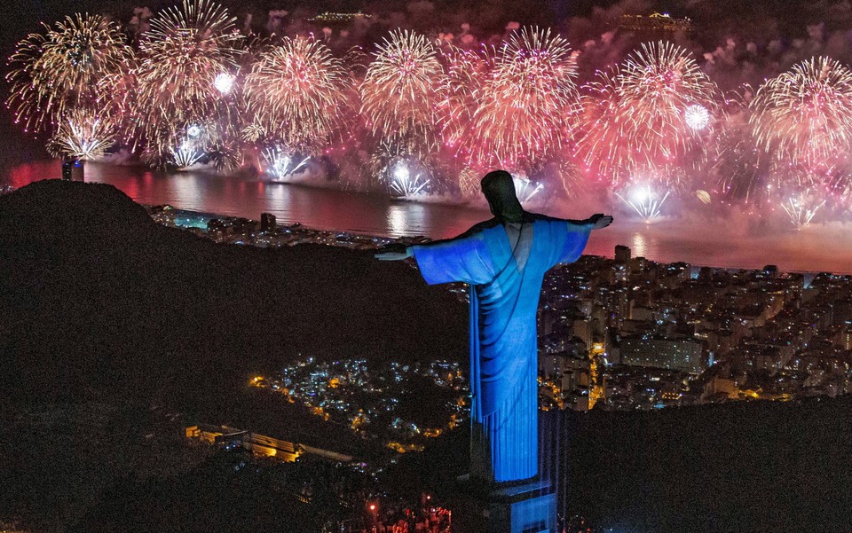 Pokaz fajerwerków w Rio de Janeiro