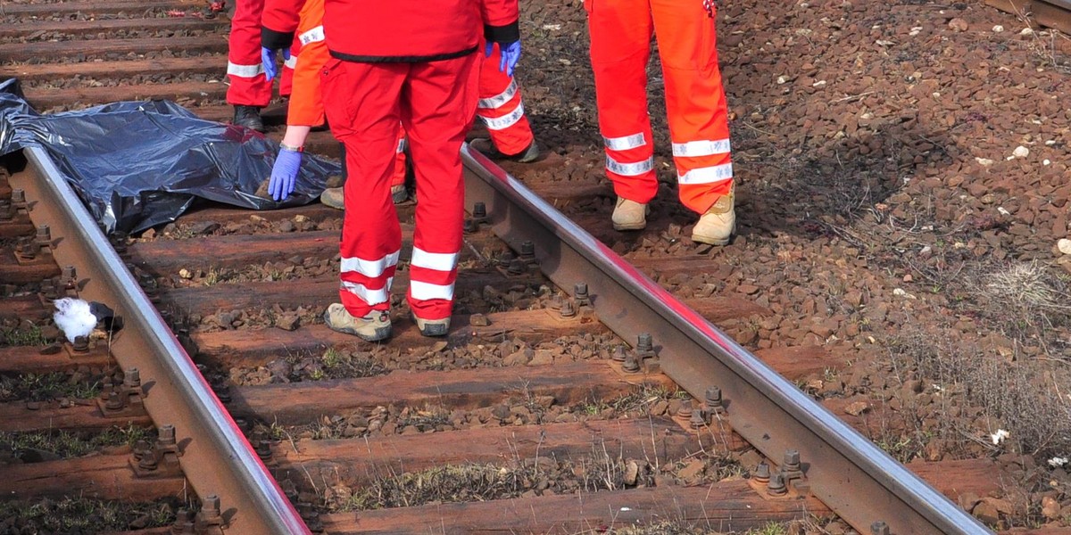 śmiertelny wypadek na torach w Gdańsku