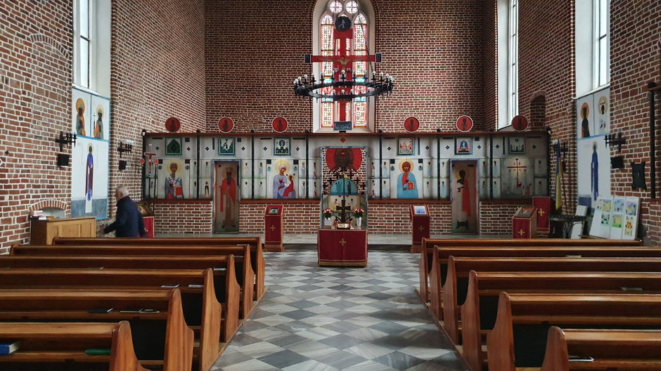 Wnętrze cerkwi w Górowie Iławeckim