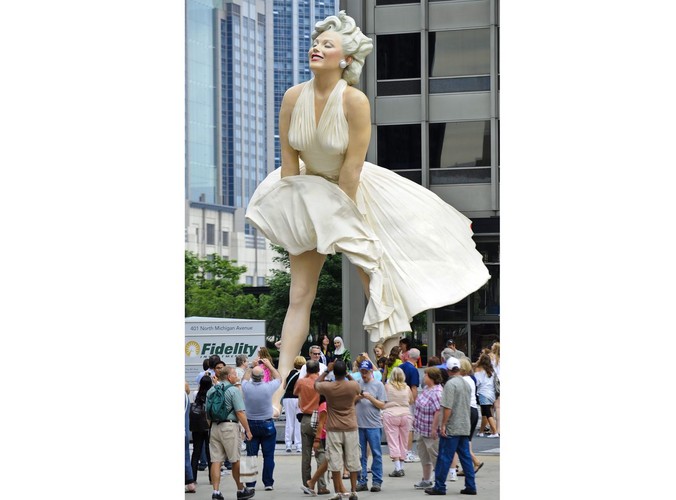 Posąg Marylin Monroe w Chicago