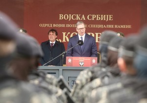 Aleksandar Vučić prisustvuje obeležavanju Dana jedinice Kobre