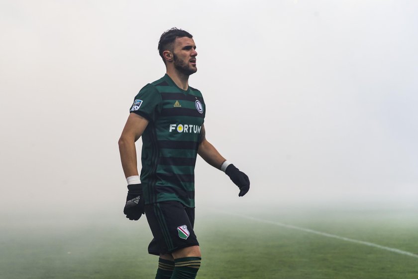 Pilka nozna. Ekstraklasa. Jagiellonia Bialystok - Legia Warszawa. 24.09.2017