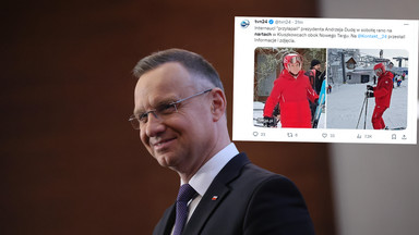 Andrzej Duda szusował na nartach. Internauci "przyłapali" prezydenta