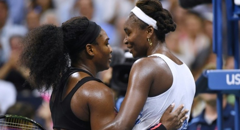 Serena Williams (L) has the clear edge over her sister Venus Williams (R), winning six of their eight Grand Slam final encounters