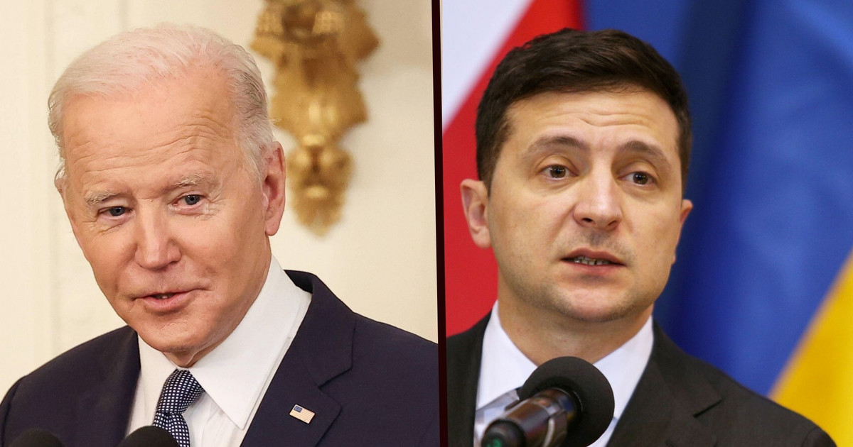 Joe Biden e Volodymyr Zelensky.  Discutere i presidenti ausiliari dell’Ucraina
