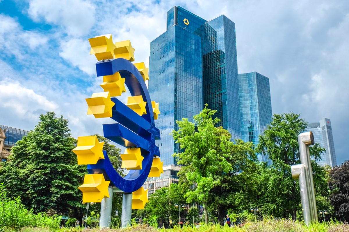 Frankfurt, Niemcy - Centralny Bank Europejski