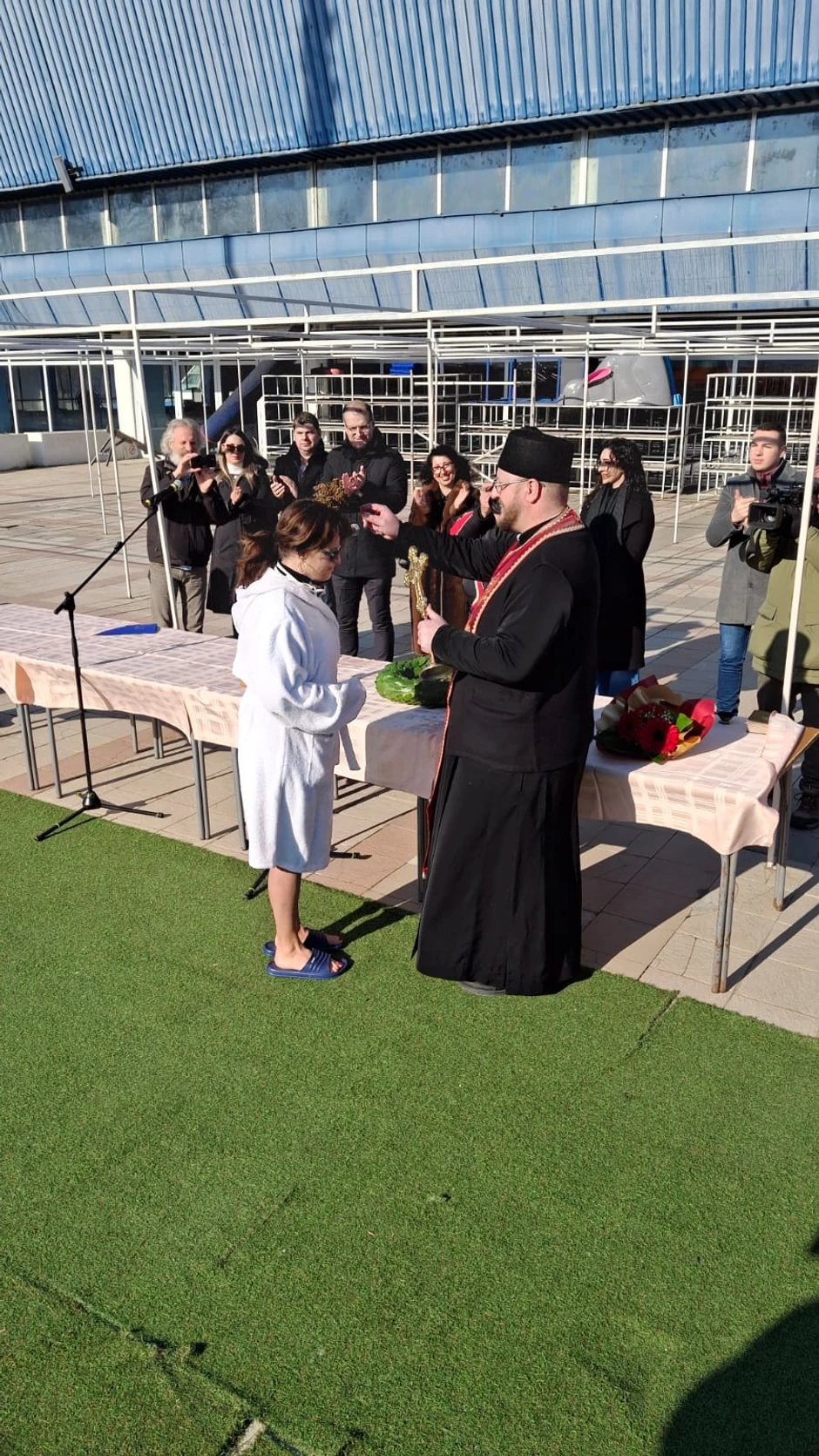 Nela je jedina dama koja je danas plivala u Nišu, ujedno i najstariji takmičar