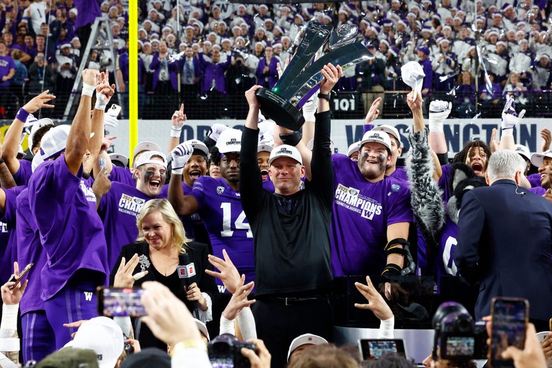 Salary in 2023: $4.2 millionLikely new salary: At least $10 millionKalen DeBoer is tasked with replacing the legendary Saban and taking over an Alabama football program that has won 18 national championships.DeBoer has only been a head coach in major college football since 2020. He spent two years at Fresno State, making about $1.3 million per season. He then moved to the University of Washington, where this season, he led the program to the College Football Playoff for the first time since 2016. According to USA Today, he made $4.2 million this past season.Details of DeBoer's new contract with Alabama have not been made public yet. However, the Seattle Times reported that he turned down a contract offer from Washington that would have been worth $9.4 million a year. Therefore, college football insiders speculate that his new salary at Bama will more than double to something north of $10 million annually.If accurate, DeBoer will jump from the 44th highest-paid coach in college football to one of the top five. Not bad for somebody who, as recently as 2019, was making $800,000 a year as an assistant coach.