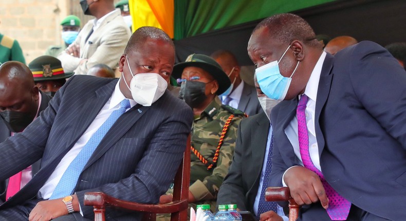 Interior CS Fred Matiang'i and Health CS Mutahi Kagwe launched a 5-day mass Covid-19  vaccination for inmates and staff