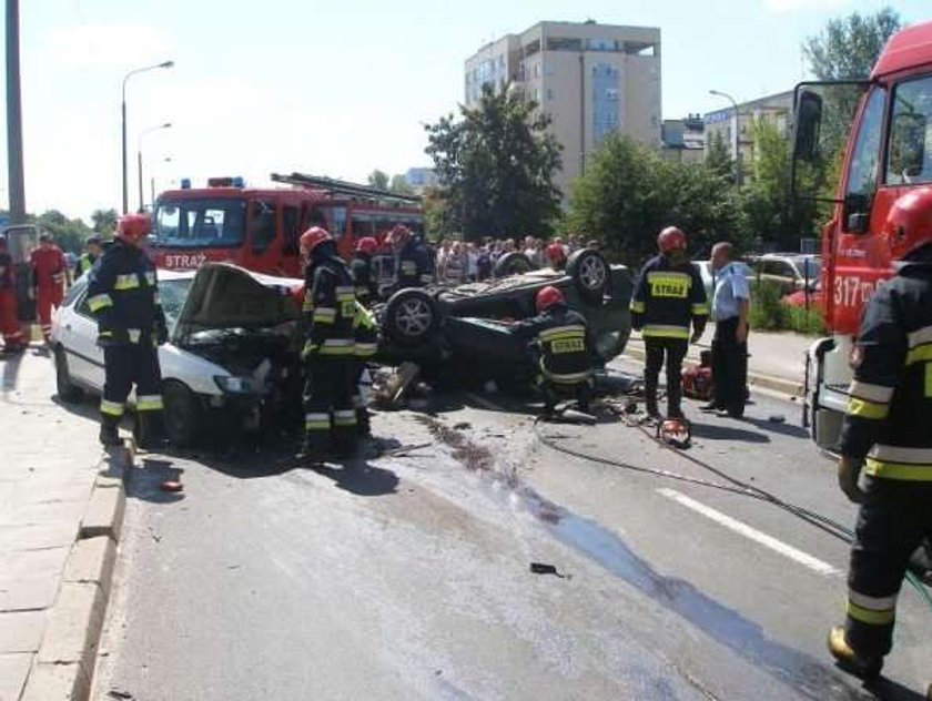 Wypadek na Ursynowie. Kierowca miał we krwi...