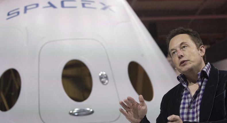 SpaceX CEO Elon Musk unveils the Dragon V2 spacecraft in Hawthorne, California May 29, 2014.