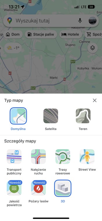 Google Maps nowa funkcja budynki 3D