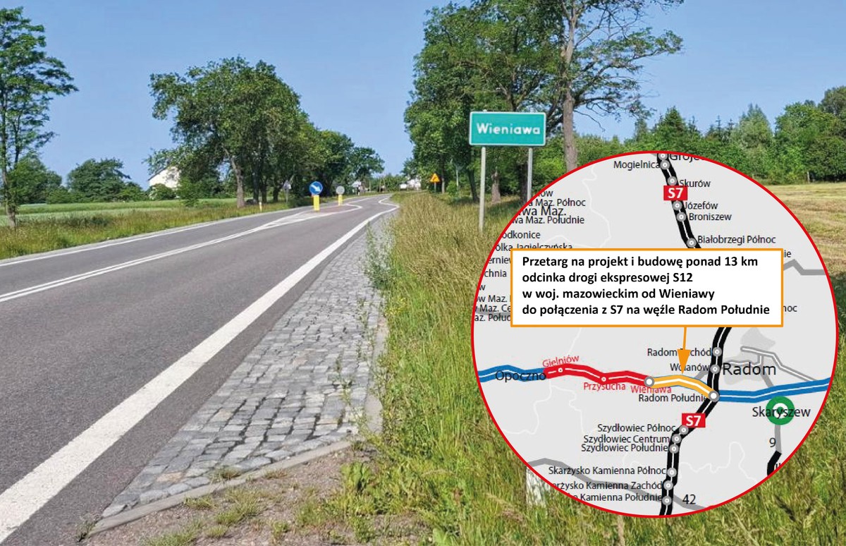 S12, przetarg na odcinek Wieniawa - Radom Południe