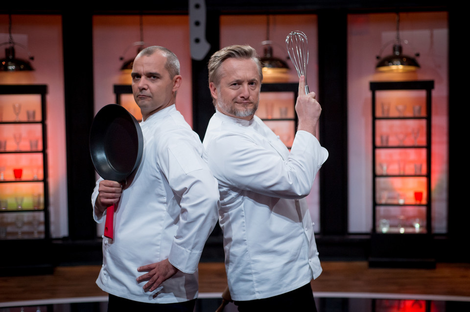 Paweł Koślik i Mikołaj Cieślak w programie "Top Chef 7"