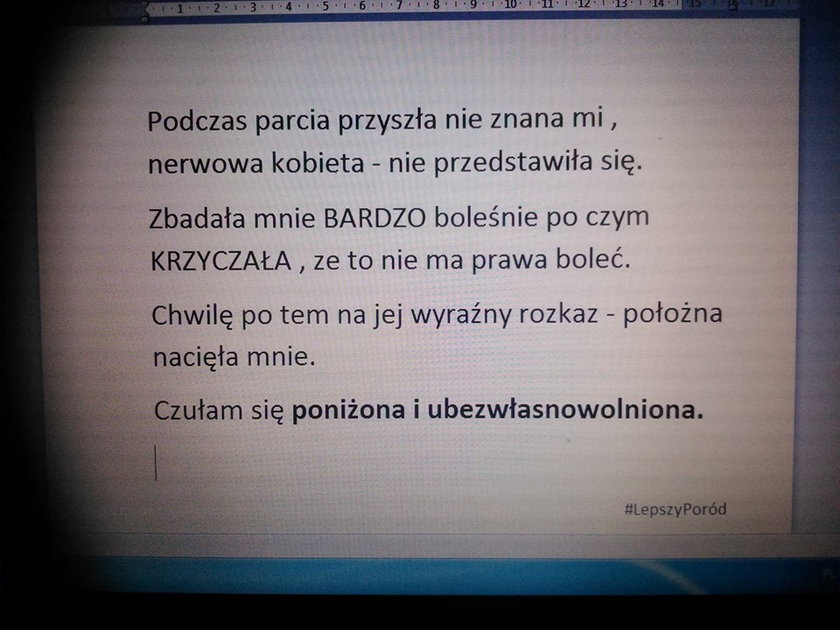 Szokujące zachowanie personelu na porodówkach