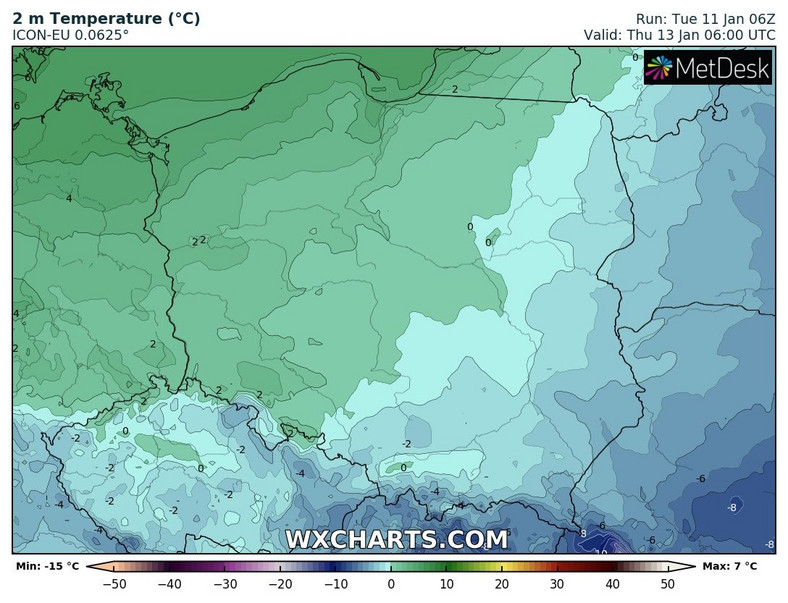 W nocy temperatura pójdzie w górę