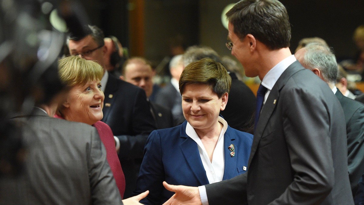 Beata Szydło Angela Merkel Mark Rutte