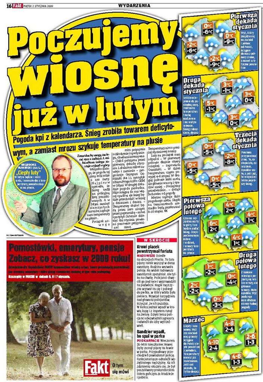 W lutym poczujemy już wiosnę...