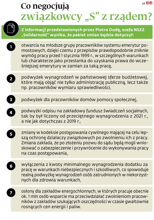 Co negocjują związkowcy „S” z rządem?