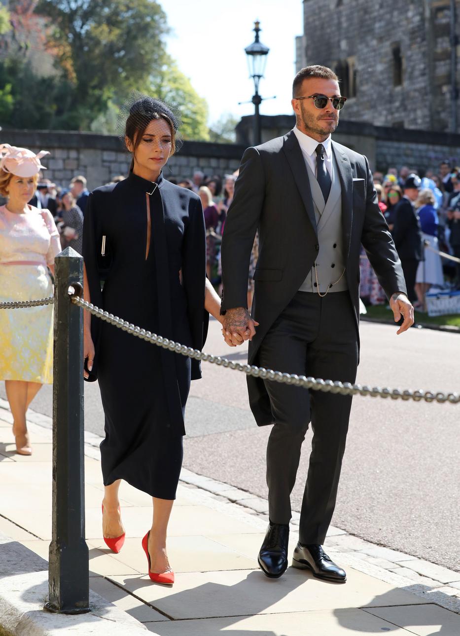 Victoria és David Beckham/Fotó:AFP