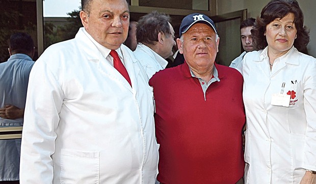 Milan Lujić-transplantirano srce sa prof dr  M Bojic i gl sestrom Snezanom Boric