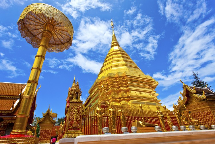 Wat Phrathat Doi Suthep – jedna z najważniejszych i najbardziej rozpoznawalnych świątyń położonych w Chiang Mai.