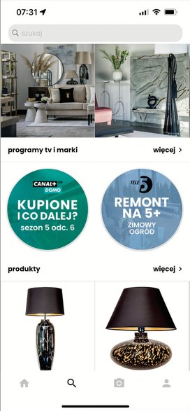 Najczęściej użytkownicy Insbuy wyszukują przez tę aplikację lampy. Te najpopularniejsze bywają poszukiwane nawet przez kilka tysięcy osób.