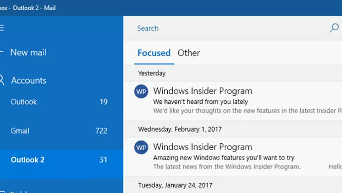 Microsoft testuje w Windows 10 Mail priorytety e-maili
