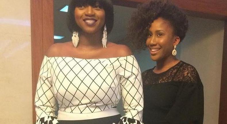 Waje and her daughter Emerald.