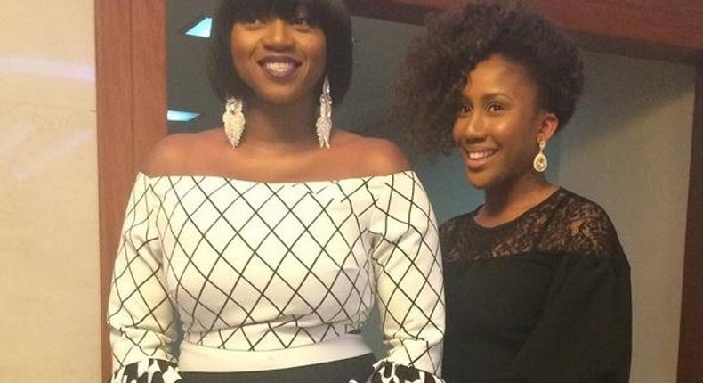 Waje and her daughter Emerald.