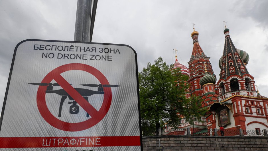 Zakaz lotów dronami nad centrum Moskwy