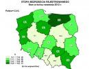 Stopa bezrobocia rejestrowanego - stan w końcu września 2012