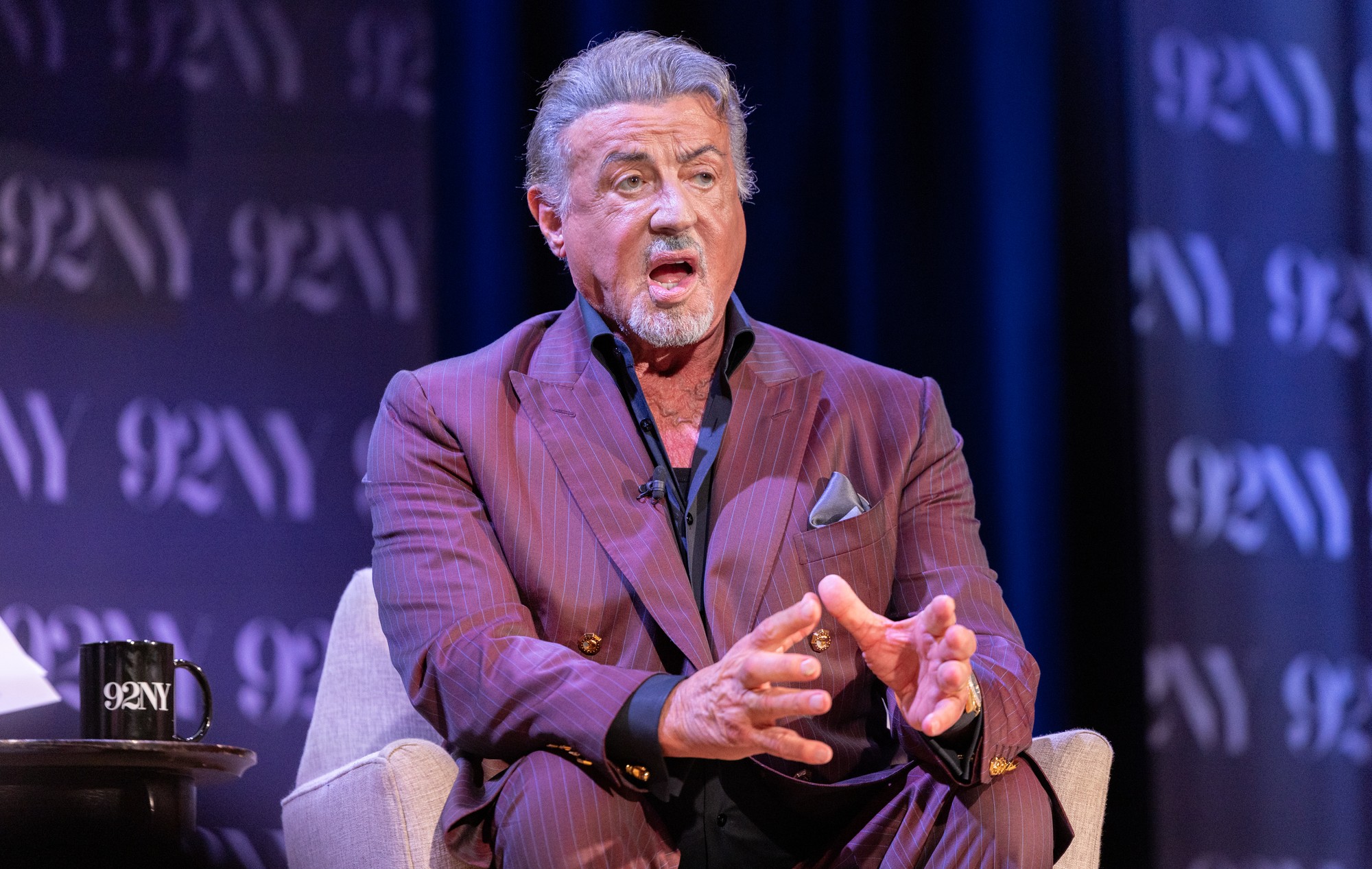 Americký herec Sylvester Stallone. 