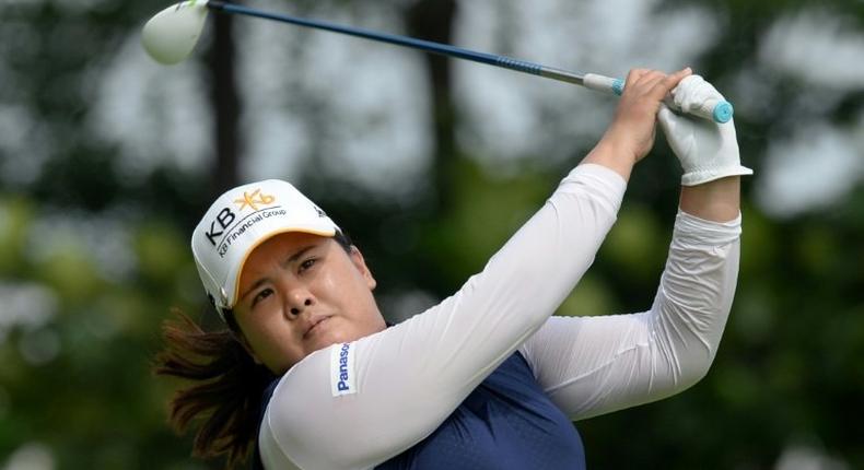 Park In-Bee plays in the HSBC Women's Champions tournament in Singapore last year