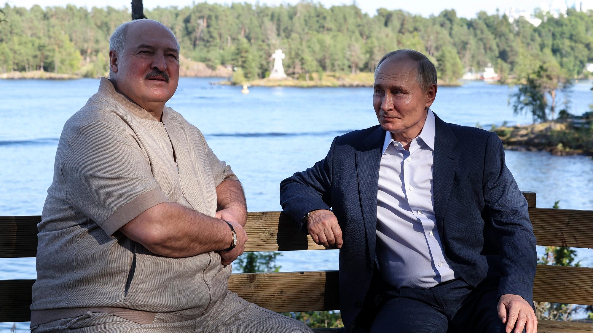 Alexandr Lukašenko a Vladimir Putin