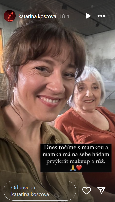 Koščová s jej krásnou mamou.