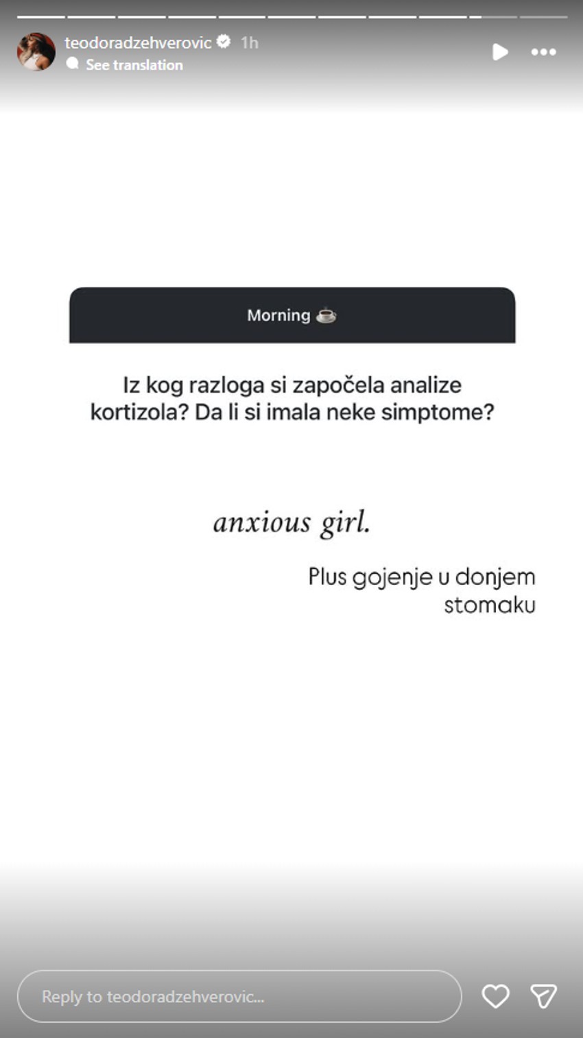 Teodora odgovarala na pitanja sa Instagrama