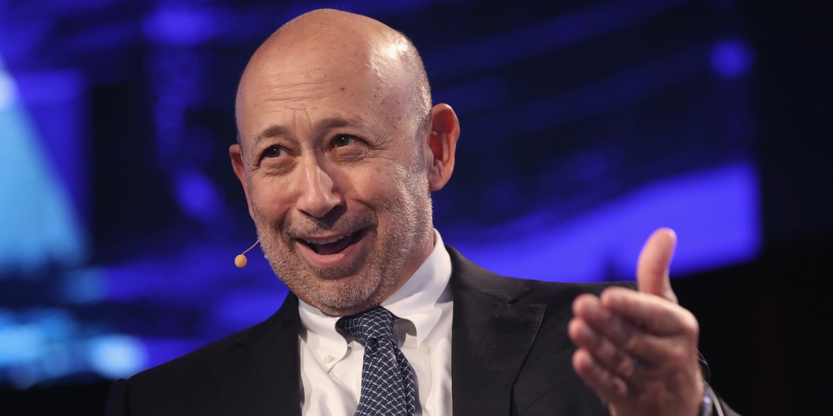 CEO Goldman Sachs Lloyd Blankfein ma powody do radości