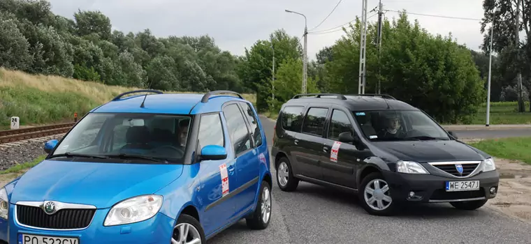 Skoda Roomster kontra Dacia Logan MCV: drożej nie zawsze znaczy więcej