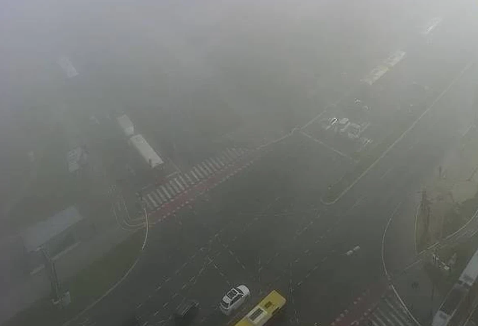 Magla u Bulevaru Mihajla Pupin 