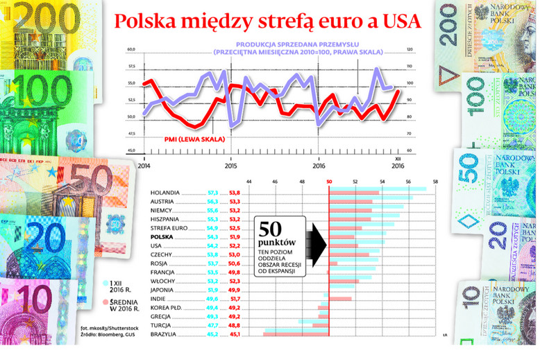 Polska między strefa euro a USA