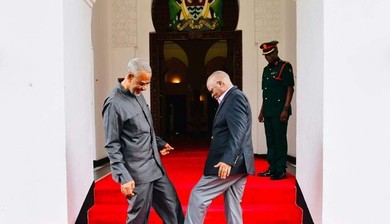 Tanzania’s President, John Magufuli, comes up with a novel way to greet people to avoid contacting deadly Coronavirus