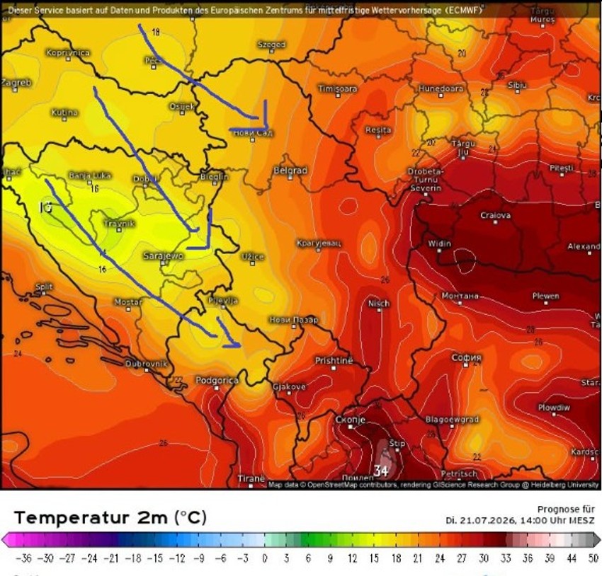 Posle 20. jula moguće osveženje