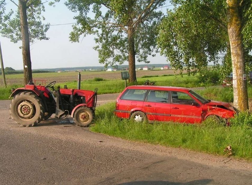 ciągnik, wypadek